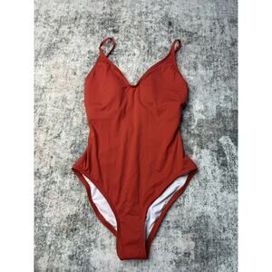 NWT SOMA SIZE 10 Coral Orange ONE PIECE SWIMSUIT New Beach Resort Cruise